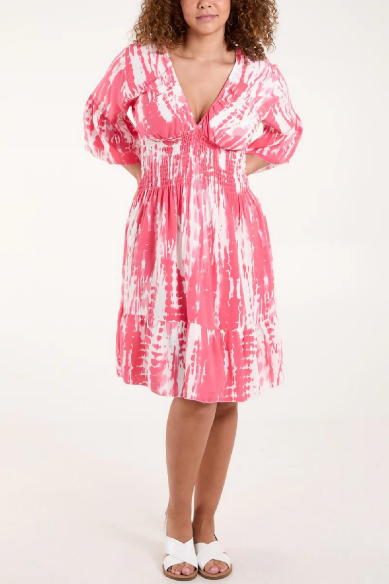 Relaxed Fit Printed Mini Dress